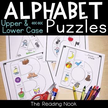 Make learning the abcs fun with these alphabet worksheets, games, activiites, crafts, and if you are working on teaching your kindergartner their abcs, you will love all of our kindergarten alphabet. Alphabet Puzzle Worksheets Bundle by The Reading Nook | TpT