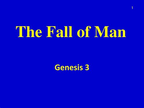 Ppt The Fall Of Man Powerpoint Presentation Free Download Id488818