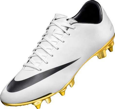 White / gold nike cristiano ronaldo 2014 special edition mercurial