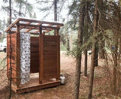 Off Grid Shower House 4 X 6 Diy Self Contained Outdoor Shower