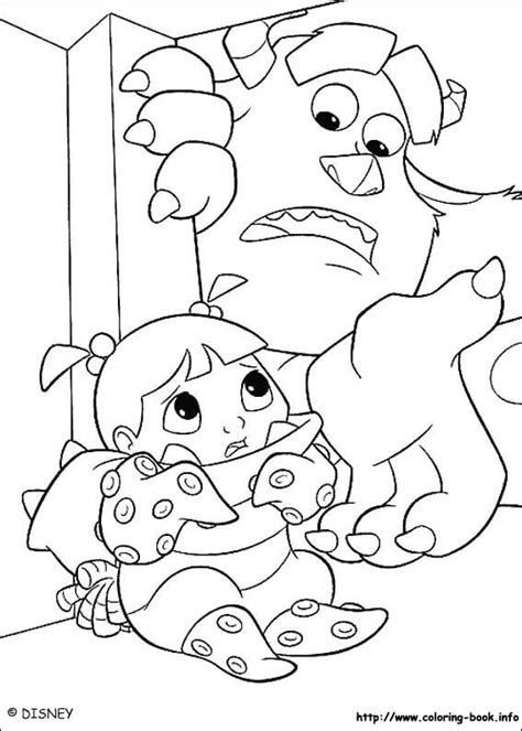 Monsters, inc. coloring picture | Monster coloring pages, Cartoon