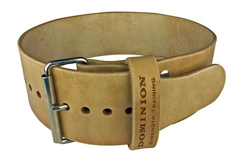 4in Single Ply Leather Weightlifting Belt Single Prong For Men And