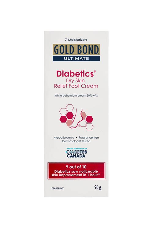 Food has a direct effect on blood glucose. Gold Bond Ultimate Diabetics' Dry Skin Relief Foot Cream ...