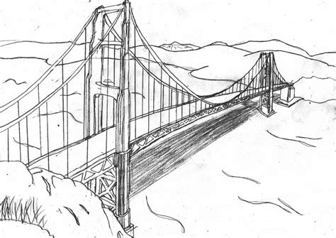 Golden Gate Bridge Coloring Design Coloring Pages