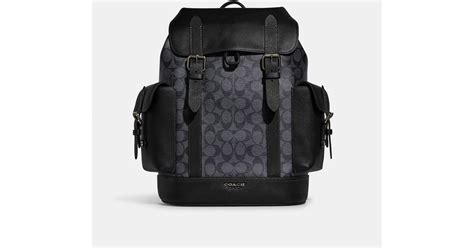 Coach Outlet Hudson Backpack In Signature Canvas In Black Lyst