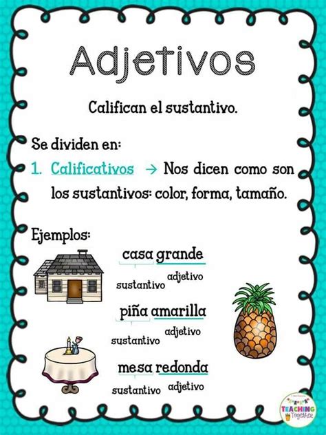 Adjetivo Learning Spanish For Kids Spanish Lessons For Kids Spanish