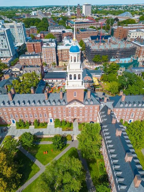Premium Photo Aerial View Of Lowell House At Harvard University In