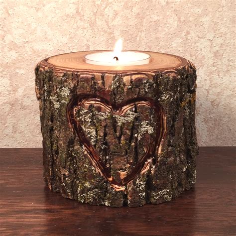 Compare prices & save money on candles & accessories. Heart Wood Candle Holder | Handmade Candle Holder ...
