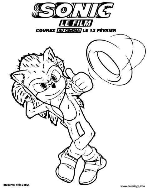 Coloriage Sonic Le Film 2020 A Imprimer Hedgehog Movie Coloring Pages