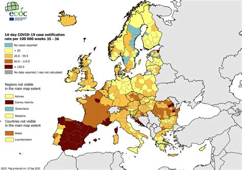 Carte de la variation du coronavirus par pays. » Pandémie Covid-19 : où en sommes-nous ? (au 15 septembre)