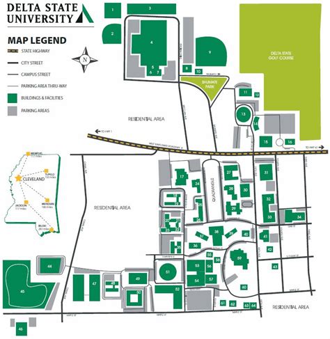 U Of Memphis Campus Map Map