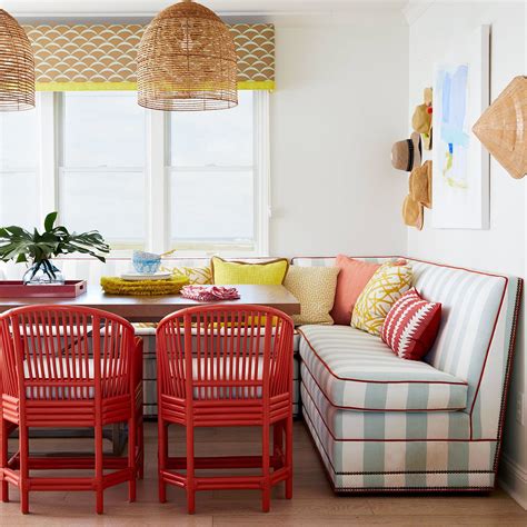 This nice dining set will be great in a traditional interior design, it makes your dining room look charming and will be the best spot in your home for everyone. Breakfast Room Banquette Ideas in 2020 | Dining room ...