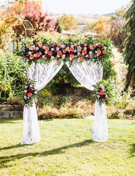 A portfolio of wedding flowers by fetching flora, a wedding floral design company in lancaster county, pa, that also serves chester county, pennsylvania. DIY Wedding Arbor From FiftyFlowers.com