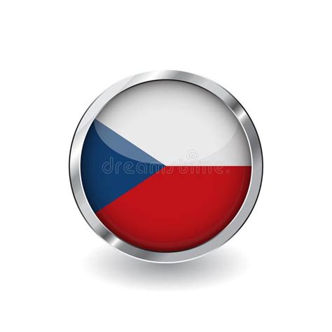 Är emoji för ett lands / regions flagga, och dess betydelse är flagga: Knapp Med Flaggan Av Tjeckien Ocks? Vektor F?r ...