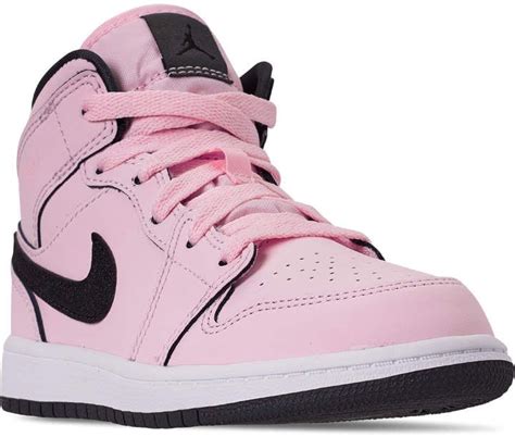 Nike Girls Little Kids Air Jordan 1 Mid Casual Shoes Air Jordans