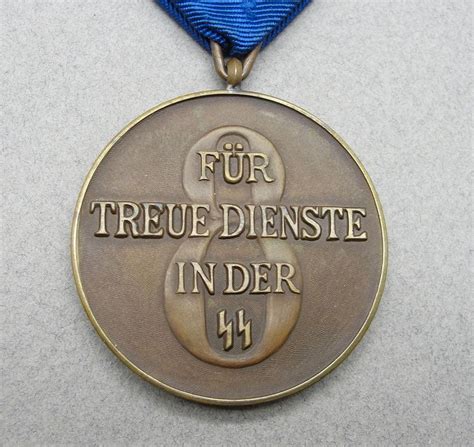 Ss 8 Year Long Service Medal Original German Militaria