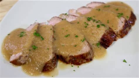 Demuéstrales todo lo que sabes en la cocina y déjales con la boca. SOLOMILLO DE CERDO EN SALSA DE MANZANA | receta fácil SIN ...