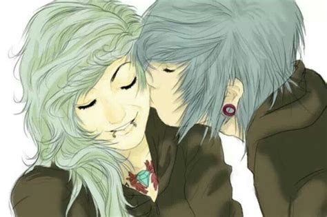 Pin By Jedi Panda On Animeart Cute Emo Couples Emo Couples Cute Emo
