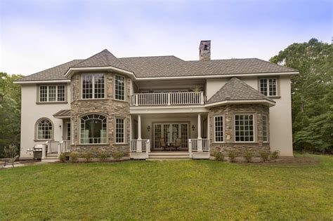 European Style Home with Natural Thin Stacked Stone ...