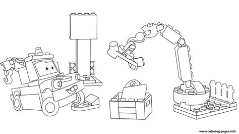 Select from 35653 printable crafts of cartoons, nature, animals, bible and many more. Lego Cars Mater Coloring Pages Printable