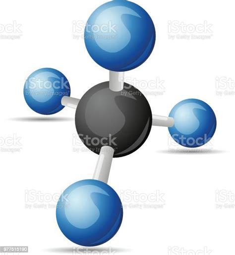 Ch4 Methane Molecule Illustration Stock Illustration Download Image