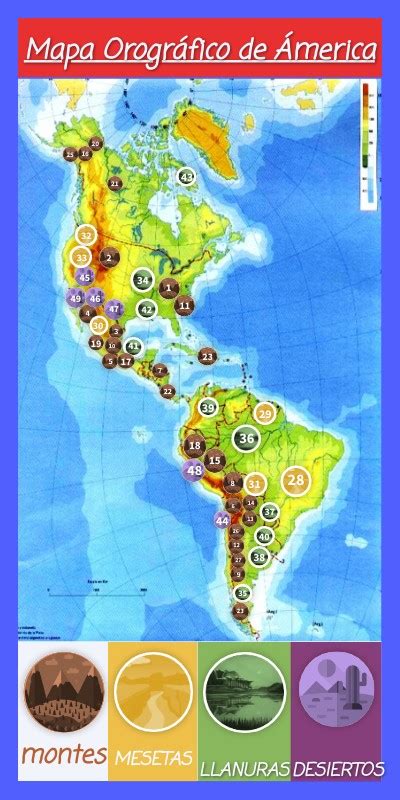 Mapa Orográfico De América Por Adrian Reyes By Adroreyes555 On Genially