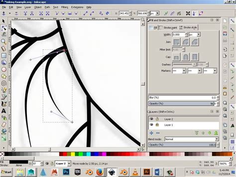 Inkscape Inking A Drawing Example Graphic Design Photoshop Hot Sex