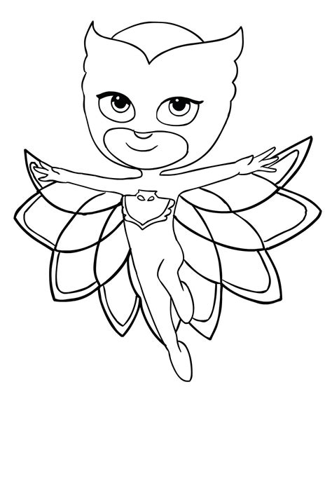Owlette Pj Masks Coloring Pages Sketch Coloring Page
