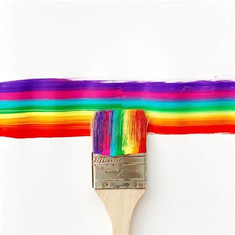 Today i created a colorful acrylic landscape painting. RAINBOW BRUSH PAINTING - Hello Wonderful