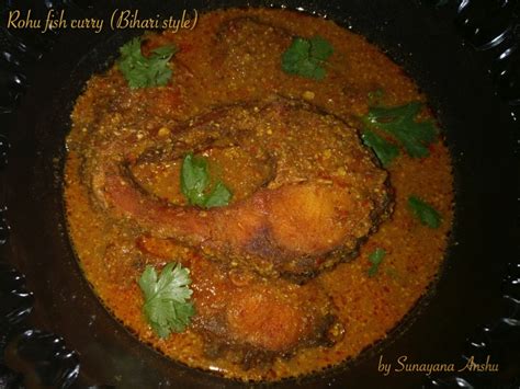 Avantika S Kitchen Delights Rohu Fish Curry Bihari Style Using Mustard
