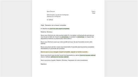 Grâce à notre assistant juridique intelligent, vous remplissez notre formulaire 100% en ligne. Modèle de lettre de résiliation comptable GRATUIT (Màj 2020)