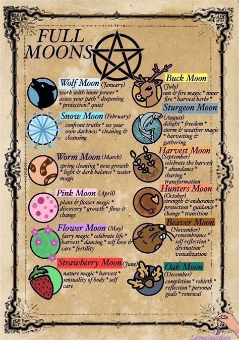 Full Moons Through 2022 🌕 Witch Spell Book Witch Book Of Shadows