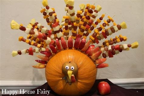 Turkey Centerpiece 1 Thanksgiving Fruit Happy Home Fairy Thanksgiving Centerpieces
