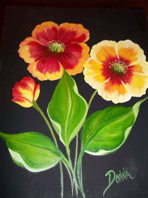 Painted One Stroke Donna Dewberry Painting Tutorials Painting