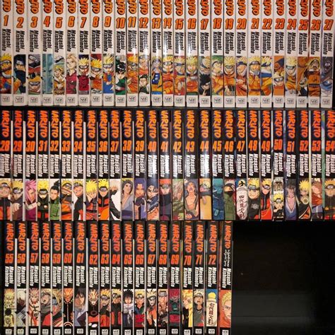 Naruto Complete Manga Collection 1 72 Bonus Volume English Good