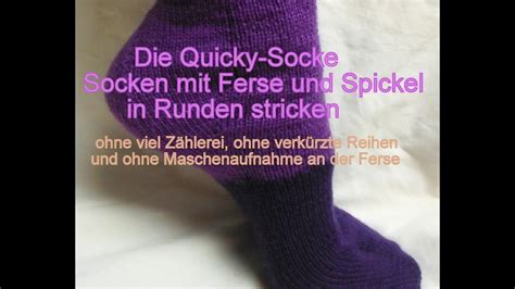 Ganz Einfach Socken Stricken Die Quicky Socke Kreativ Mit Täschwerk Youtube