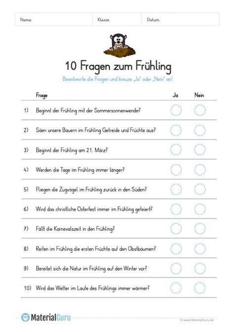 Buchstabengitter für erwachsene zum ausdrucken. Arbeitsblatt: 10 Fragen zum Frühling in 2020 | Lernen ...