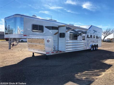 8x38 Horse Trailer For Sale New Platinum Coach Outlaw 4h Side Load19