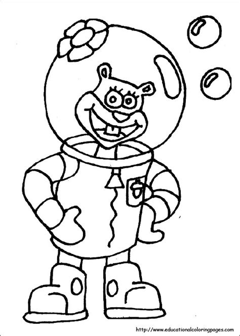 Spongebob is a sea sponge, but he resembles a kitchen sponge. SpongeBob Coloring Pages free For Kids