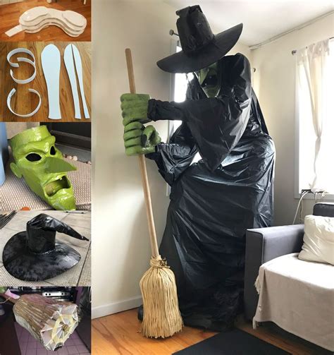 Giant Diy Witch Statue Halloween Diy Outdoor Halloween Props