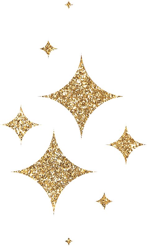 Gold Glitter Stars 35889585 Png