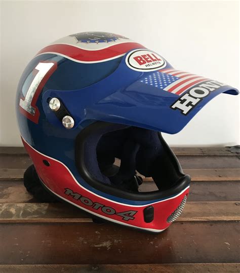 Get the best deals on bell motocross helmets. Rick Johnson Bell moto 4 replica helmet 1987 replica - For ...
