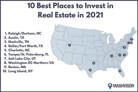 10 Best Places To Invest In Real Estate In 2021 Mashvisor