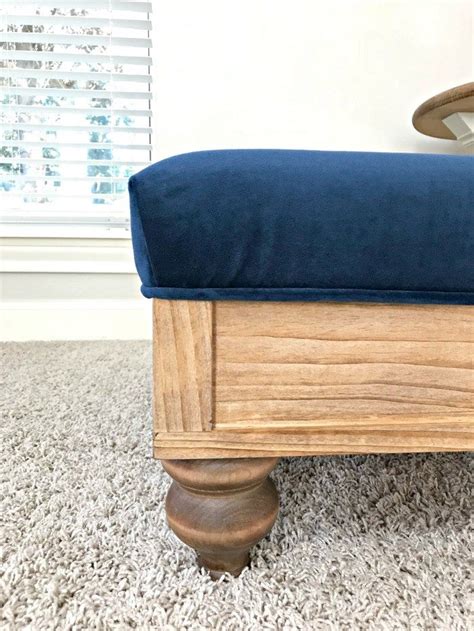 Build A Beautiful Diy Upholstered Ottoman From Scratch Wood Build