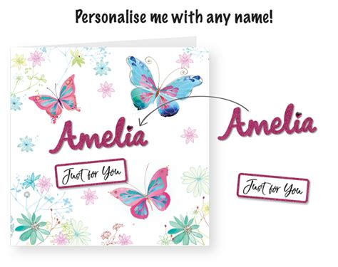Personalized business cards are what you need to give everyone your contact information. Make It Personal (Blank Card) - Butterflies & Flowers ...