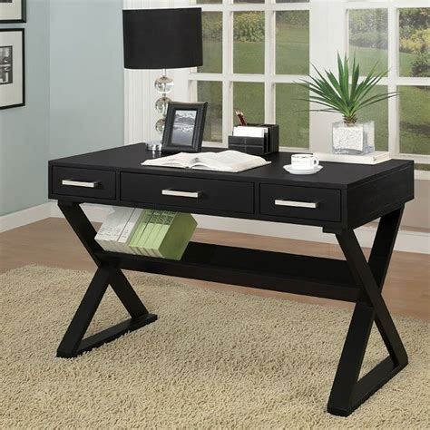 Sleek Black Home Office Desk By Coaster Furniture Furniturepick