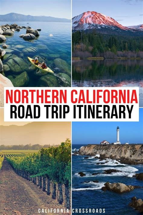 The Northern California Road Trip Itinerary With Pictures Of Mountains