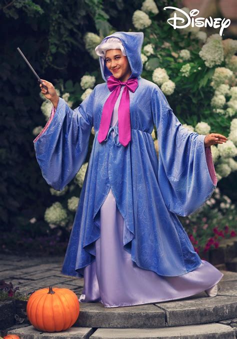 Premium Disney Plus Size Fairy Godmother Costume For Women