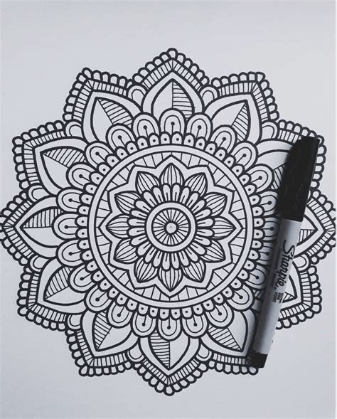 45 Super Cool Doodle Ideas For 2020 in 2020 | Mandala design art, Easy
