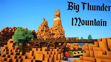 I explore mc parks and take a. Big Thunder Mountain Railroad Disneyland Minecraft (2020 ...